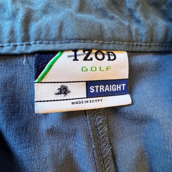 Izod Golf Shorts Mens Size 32 Blue Straight Preppy Athleisure - Picture 10 of 11